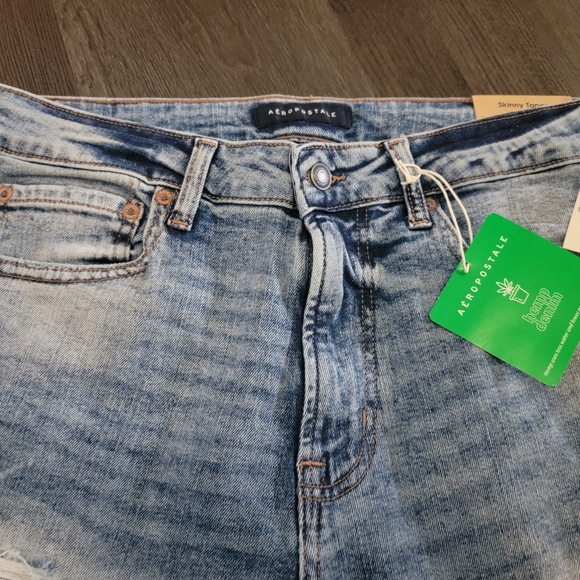 NEW...Aeropostale mens skinny taper jean R REAL ORIGINAL DEMIN stretch 32W/34L - Picture 7 of 11